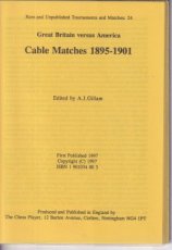 Gillam, A. Great Brittain versus America, Cable Matches 1895-1901, no 24
