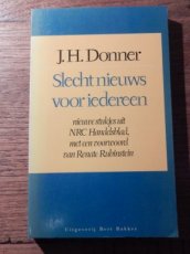 Donner, J.H. Slecht nieuws voor iedereen