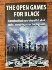 33273 Lysyj, I. The open games for black, a complete black repertoire with 1e4,e5