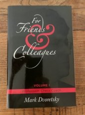 Dvoretsky, M. For Friends & Colleagues, Volume 1: Profession Chess Coach