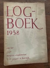 34077 Vlagsma, C., Logboek 1958 van het 20e Hoogoven Schaaktoernooi te Beverwijk
