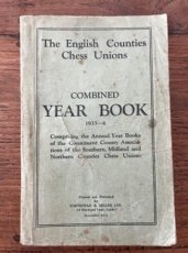 34091 Combined Year book 1933-4, The English Counties Chess Unions