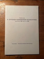 Schwarz-Weiss Nürnberg Partien der 6. Offenen Nünberger Schachtage 1987