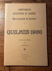 34761 Lachaga, M. Quilmes 1980, Campeonatos Argentinos de Ajedrez, "Municipalidad de Quilmes"