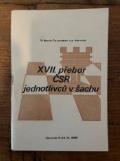 34793 XVII Prebor CSR jednotlivcu v sachu