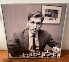 34852 Foto Fischer in lijst, 51 bij 51 centimeter