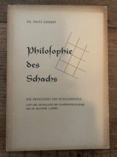 34874 Siebert, F. Philosophie des Schachs, II. Teil, Die Prinzipien des Schachspiels