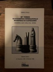 34890 Paoli, E. 28 Torneo Scacchistico Internazionale Magistrale di capodanno, Reggio Emilia, 1985-1986