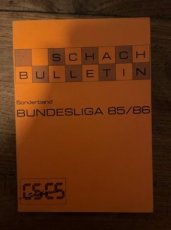 34891 Sschachbulletin Sonderband Bundesliga 1985-1986