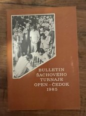 34898 Bulletin sachoveho turnaje open Cedok 1985