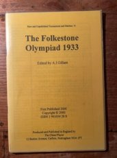 Gillam, A. The Folkestone Olympiad 1933