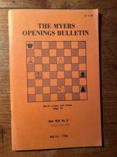 Myers, H. The Myers Openings Bulletin, New MOB no.8