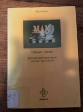 Timmer, J. KRO schaaktweekamp '89 Timman-Short, 1990
