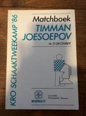 Timmer, J. KRO Schaaktweekamp '86 Timman-Joesoepov, 1987
