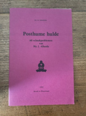 35531 Niemeijer, M. Posthume Hulde 60 schaakproblemen van mr. J. Albarda