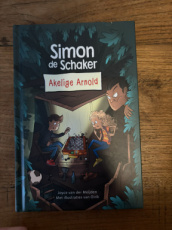 35663 Meijden, J. van der Akelige Arnold, Simon de schaker, hardcover